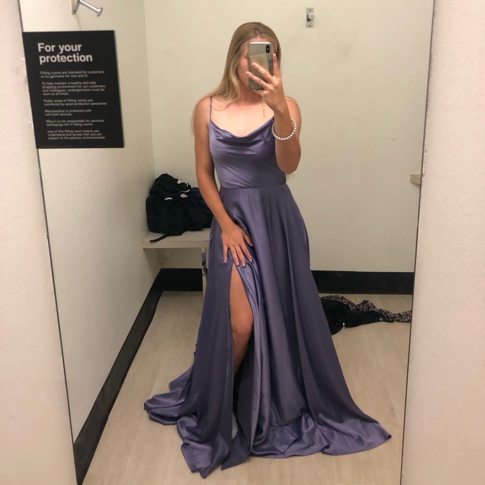 Cowel Neck Prom Dress